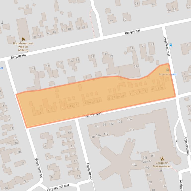 Kaart van postcodegebied 4261CD.