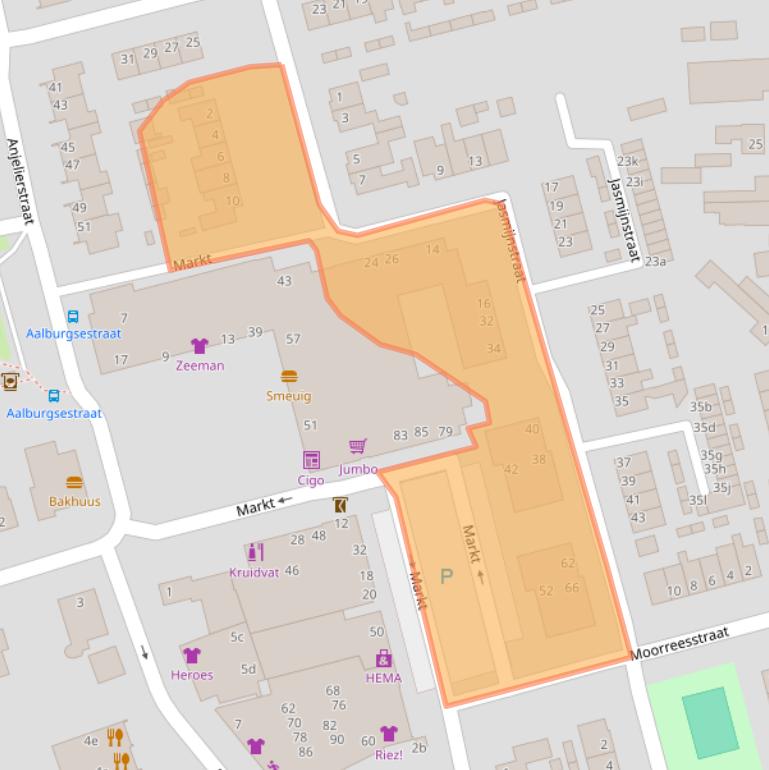 Kaart van postcodegebied 4261CS.