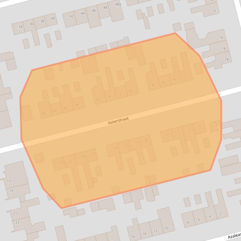 Kaart van postcodegebied 4261CX.