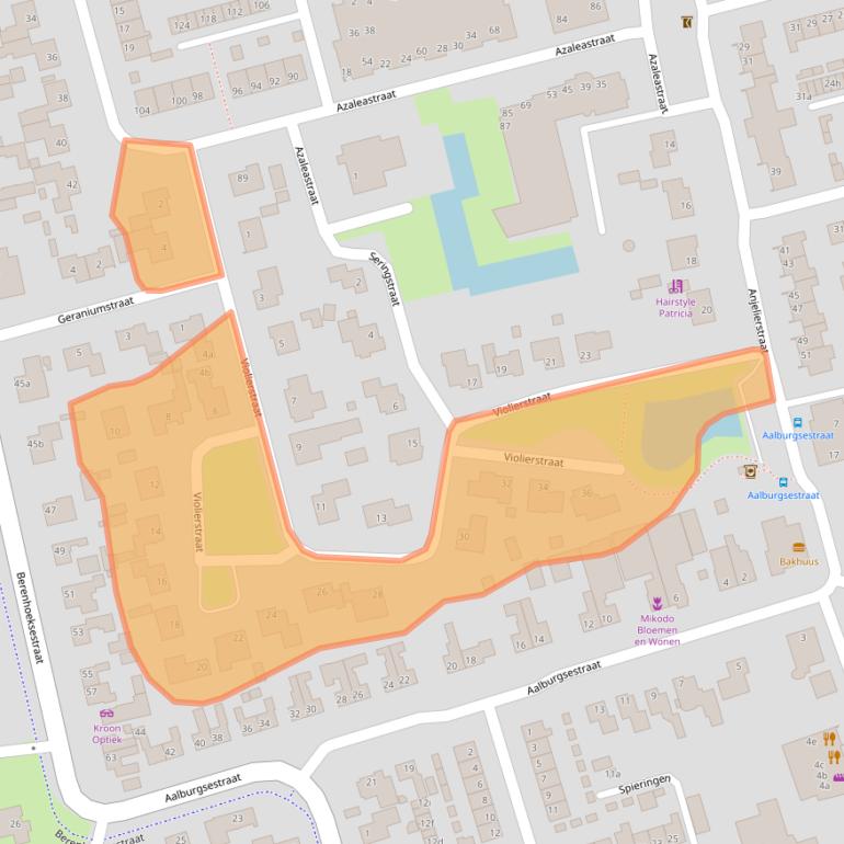 Kaart van postcodegebied 4261DA.