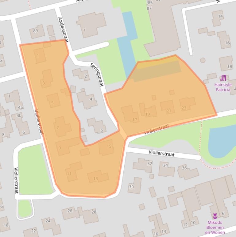 Kaart van postcodegebied 4261DB.