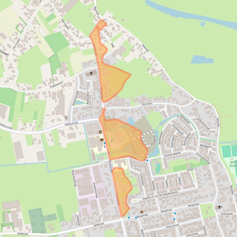 Kaart van postcodegebied 4261KD.