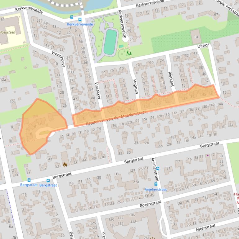 Kaart van postcodegebied 4261LA.