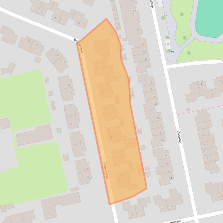 Kaart van postcodegebied 4261LD.