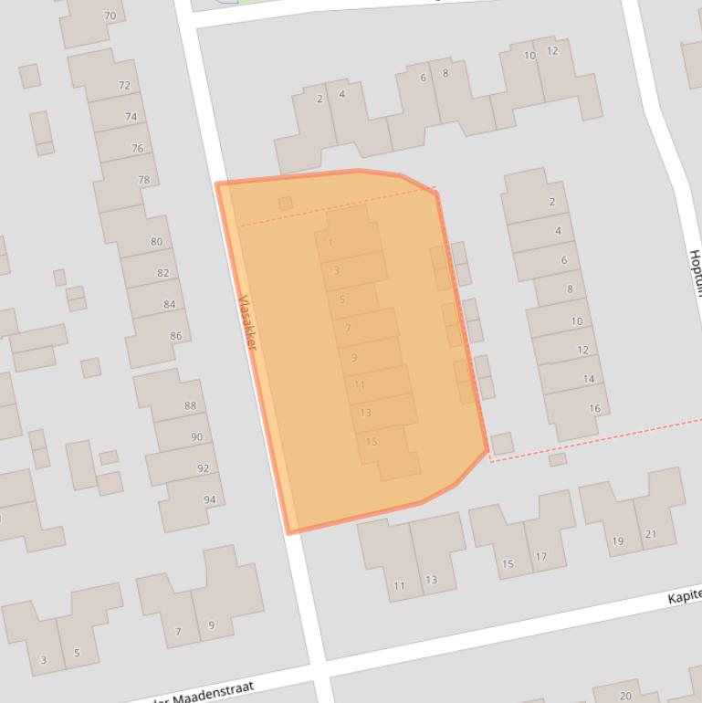 Kaart van postcodegebied 4261LG.