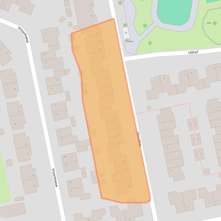 Kaart van postcodegebied 4261LJ.