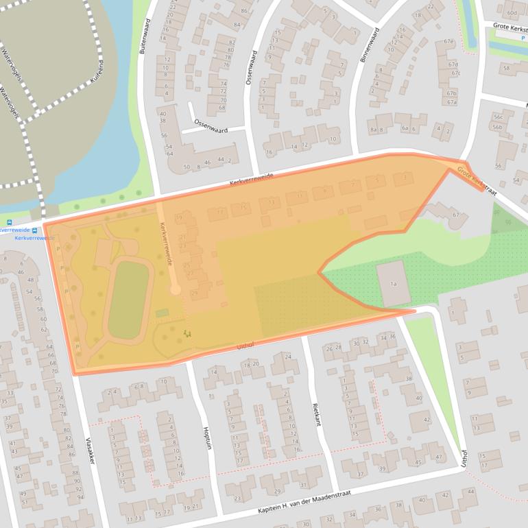Kaart van postcodegebied 4261LK.