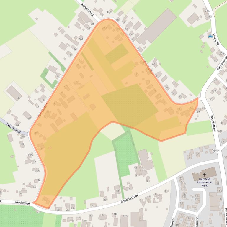 Kaart van postcodegebied 4261NA.