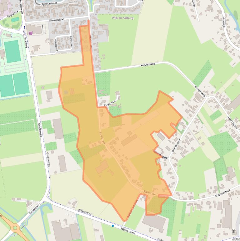 Kaart van postcodegebied 4261RB.