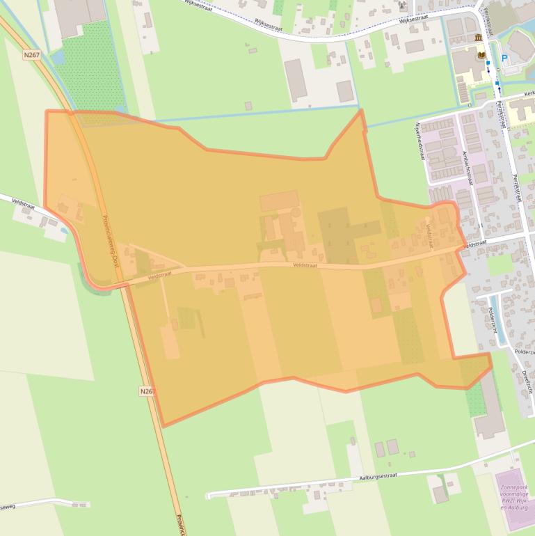 Kaart van postcodegebied 4261TB.