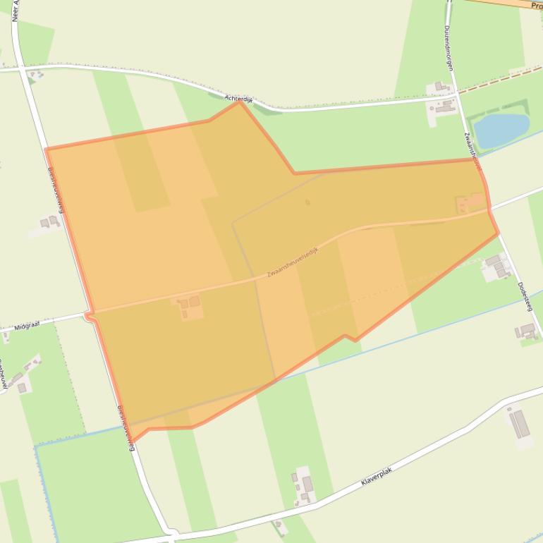 Kaart van postcodegebied 4261TN.