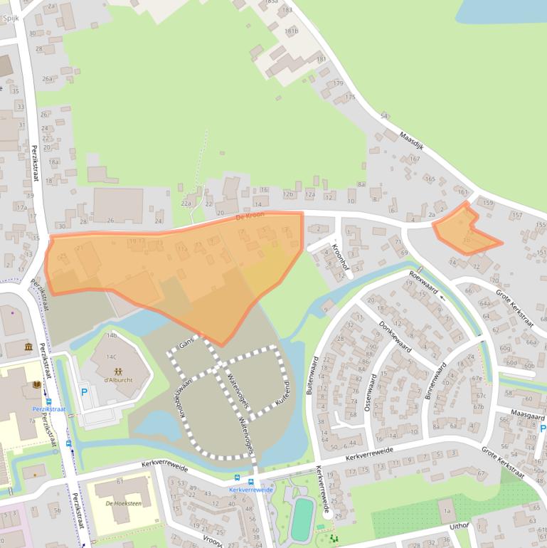 Kaart van postcodegebied 4261TW.
