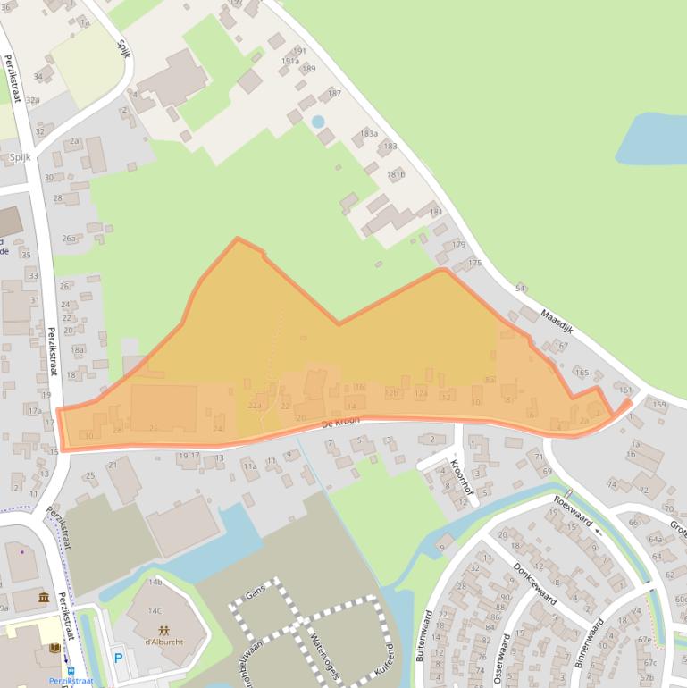 Kaart van postcodegebied 4261TX.