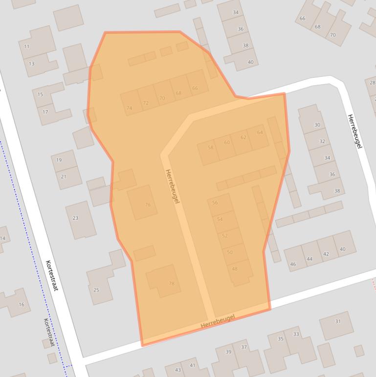 Kaart van postcodegebied 4261XM.