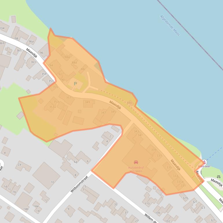 Kaart van postcodegebied 4264AN.