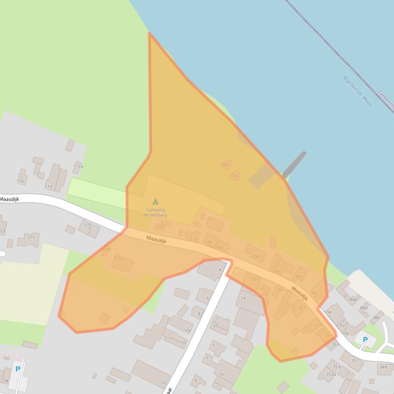 Kaart van postcodegebied 4264AP.