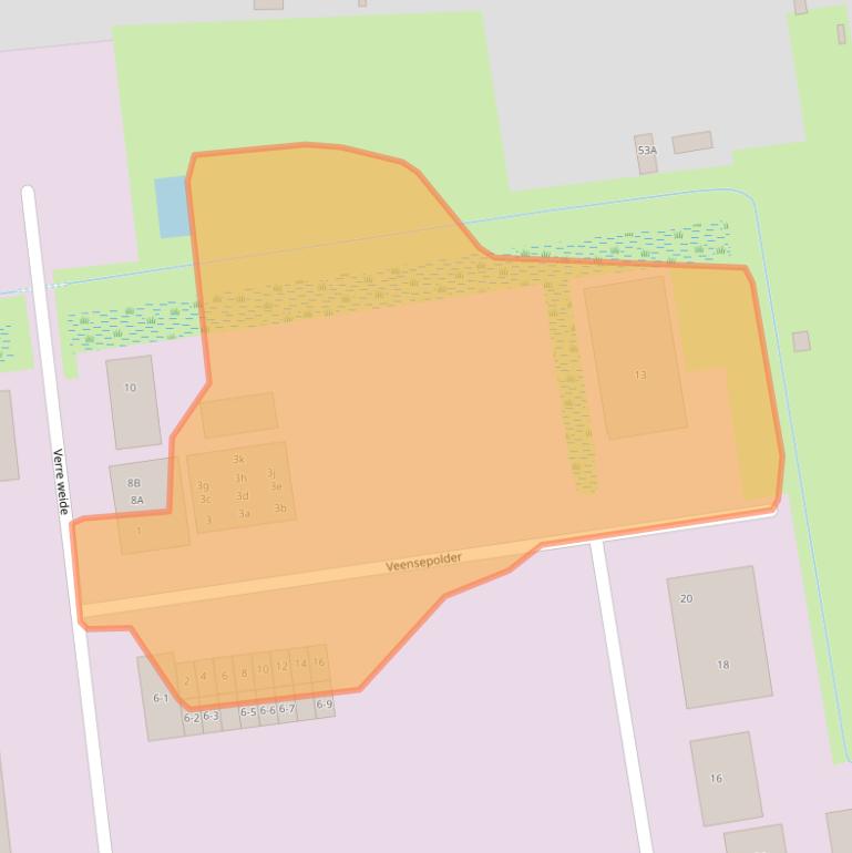 Kaart van postcodegebied 4264KL.