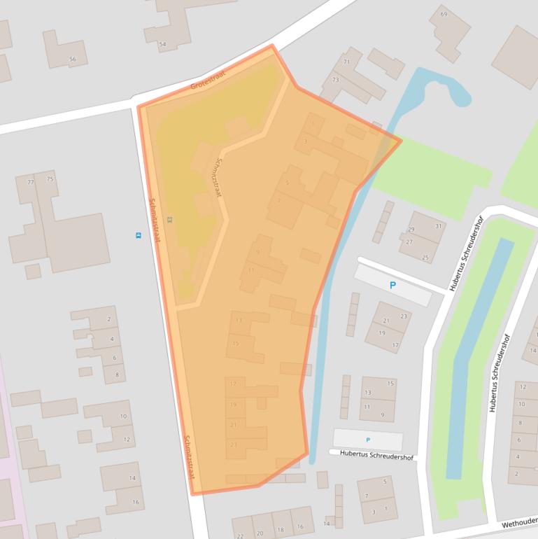 Kaart van postcodegebied 4264RA.