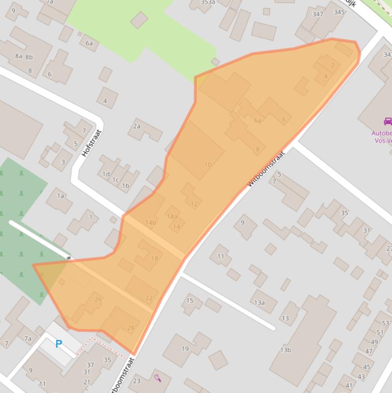 Kaart van postcodegebied 4264RW.