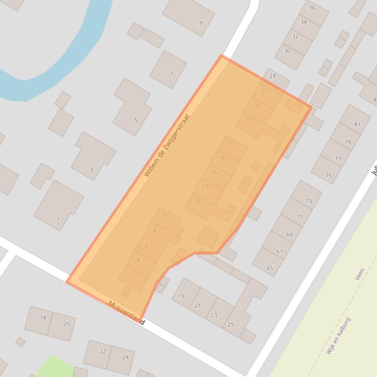 Kaart van postcodegebied 4264SL.