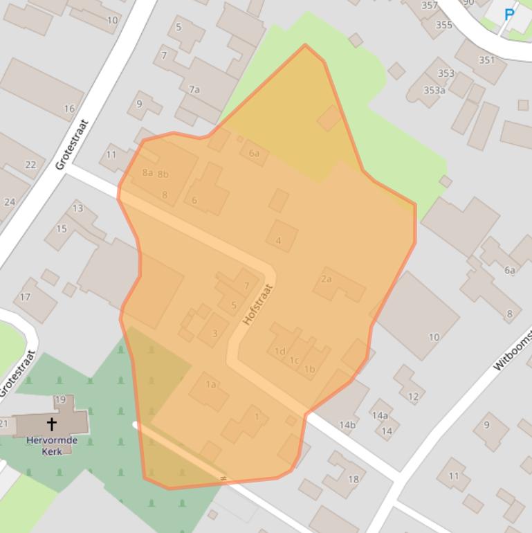 Kaart van postcodegebied 4264SN.