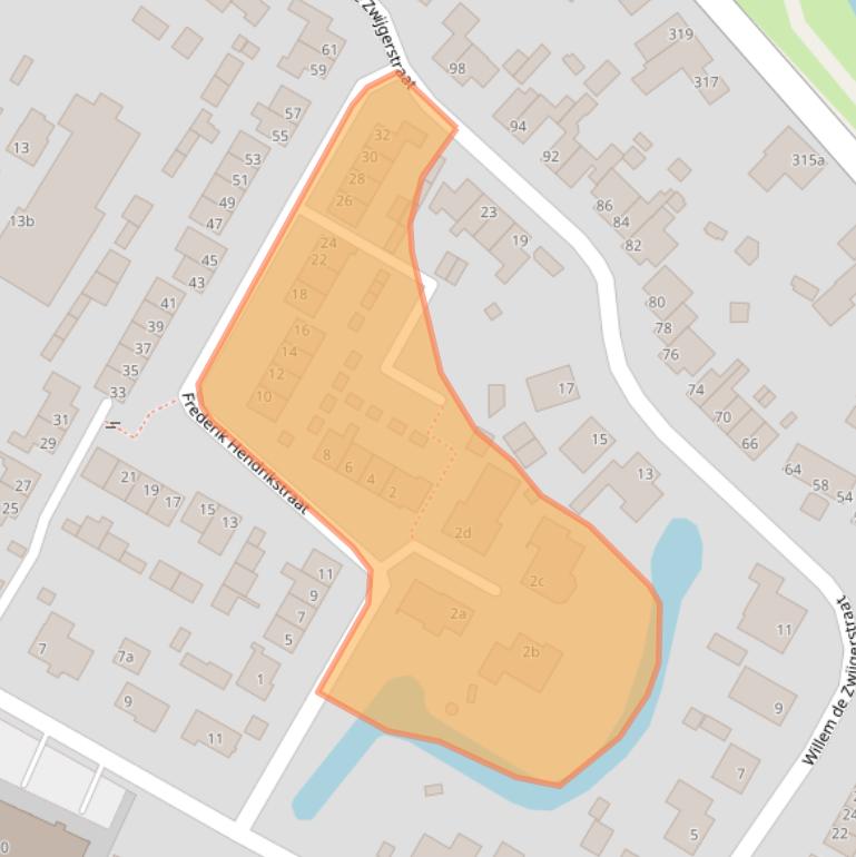 Kaart van postcodegebied 4264SR.