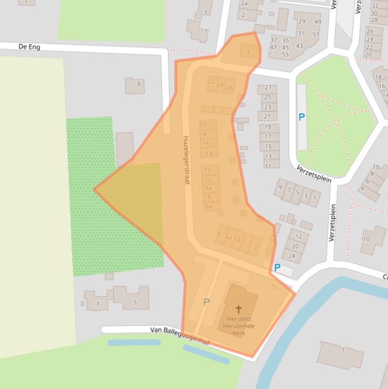 Kaart van postcodegebied 4264VB.