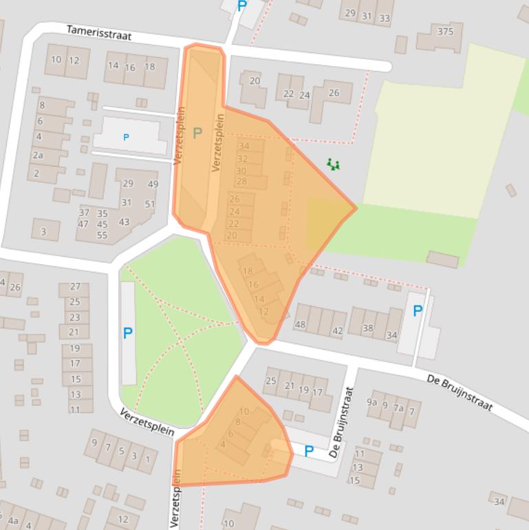 Kaart van postcodegebied 4264VD.