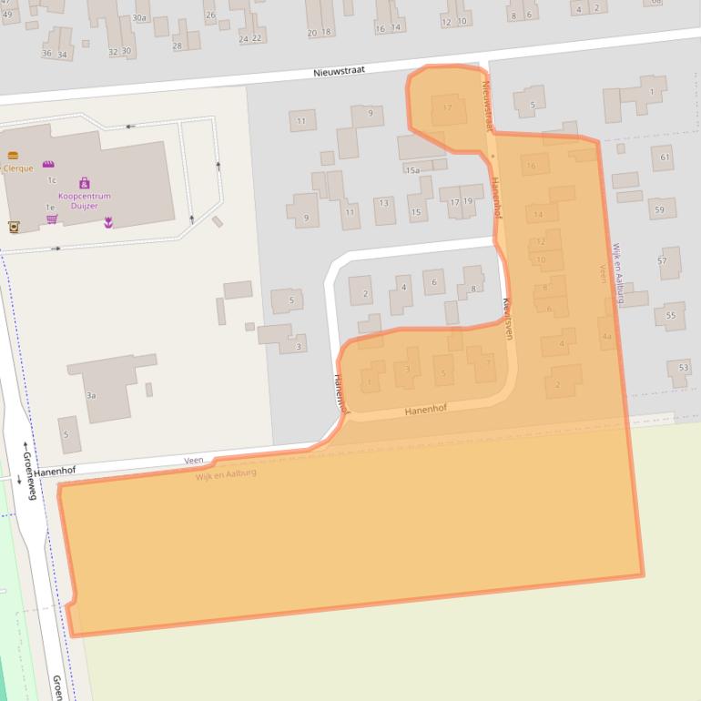 Kaart van postcodegebied 4264WB.