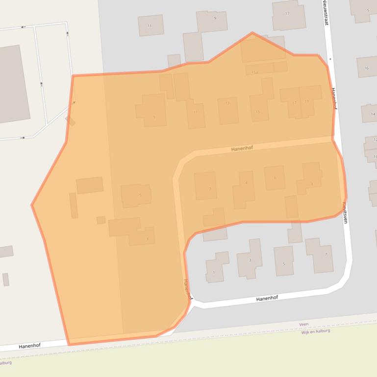 Kaart van postcodegebied 4264WC.