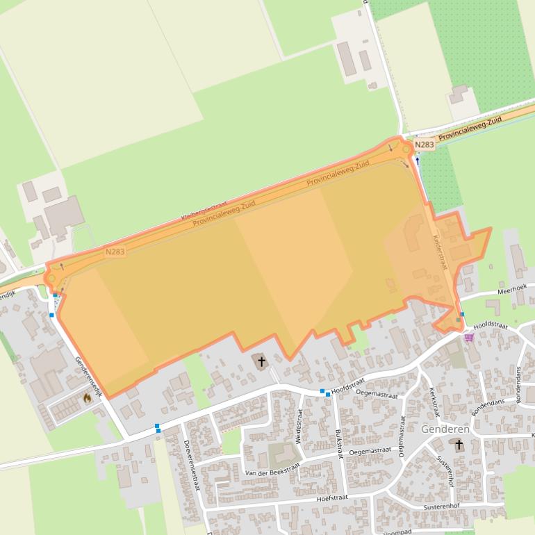 Kaart van postcodegebied 4265HG.