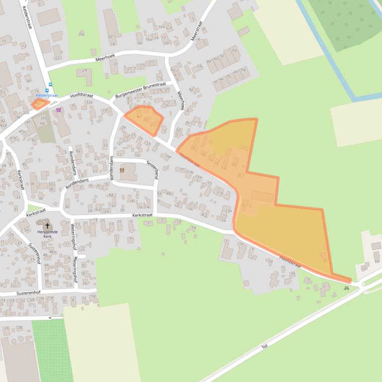 Kaart van postcodegebied 4265HK.