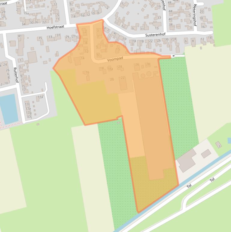 Kaart van postcodegebied 4265HX.