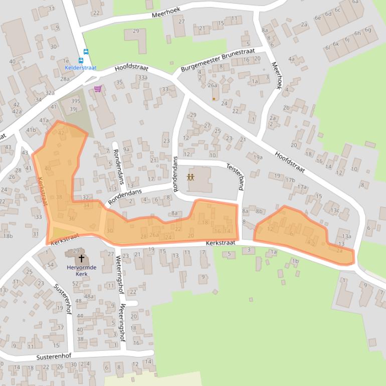 Kaart van postcodegebied 4265JE.