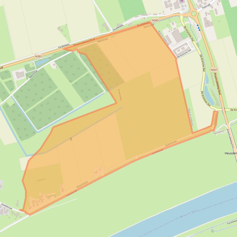 Kaart van postcodegebied 4265JH.