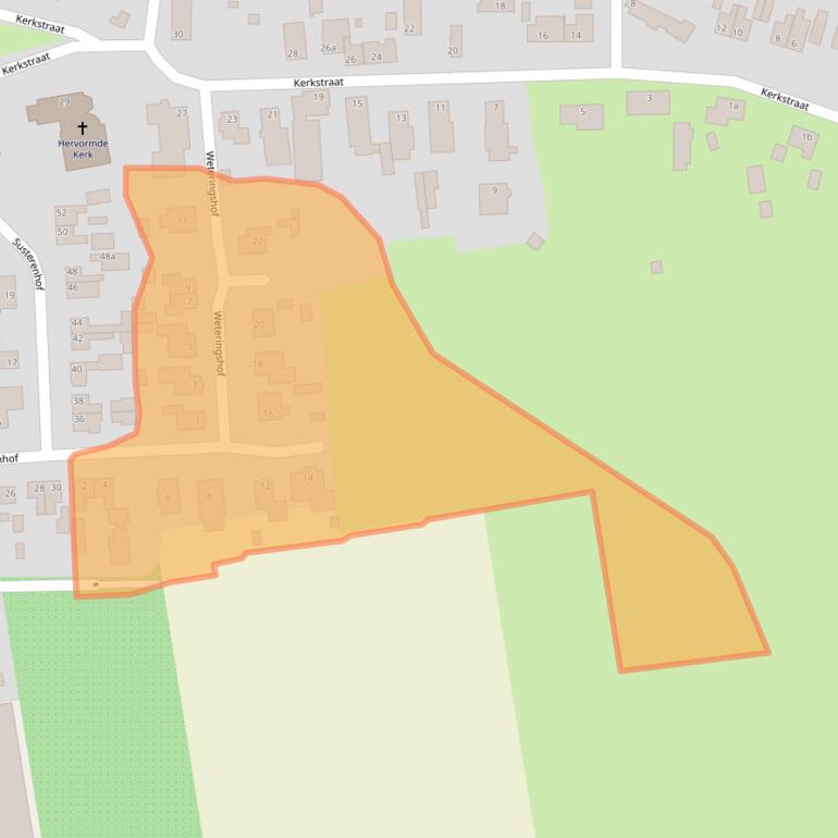 Kaart van postcodegebied 4265JV.