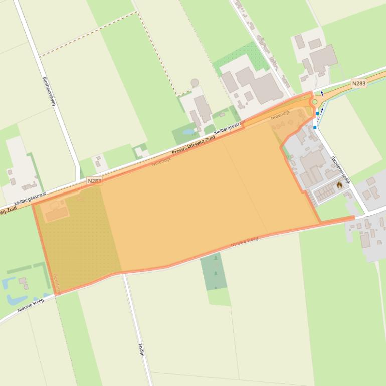 Kaart van postcodegebied 4265JX.