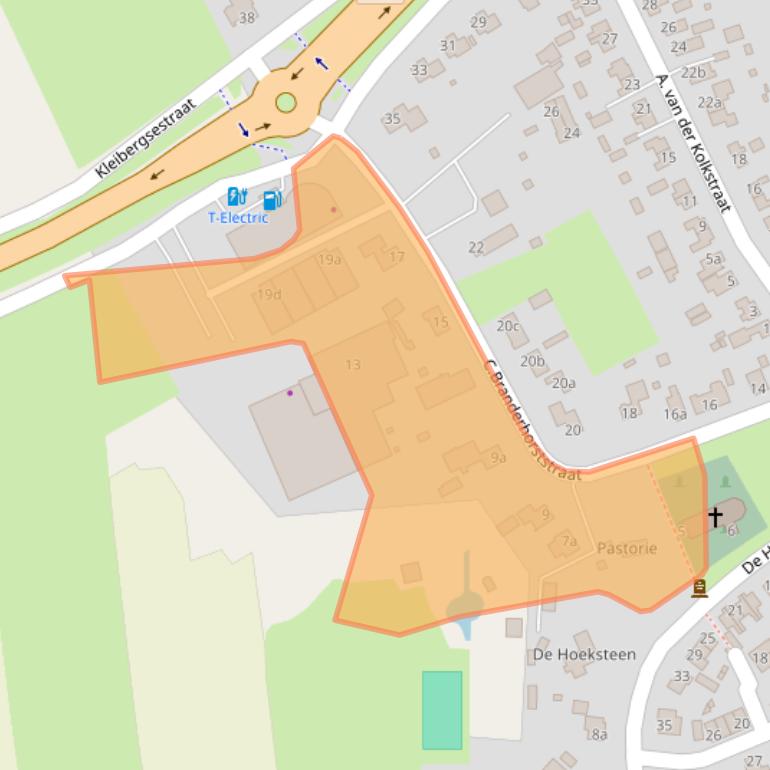 Kaart van postcodegebied 4266EK.