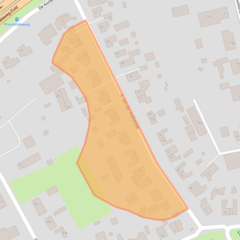 Kaart van postcodegebied 4266EN.