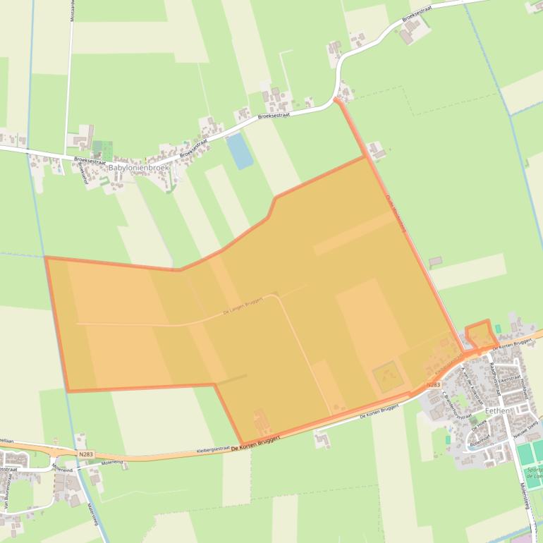 Kaart van postcodegebied 4266GC.