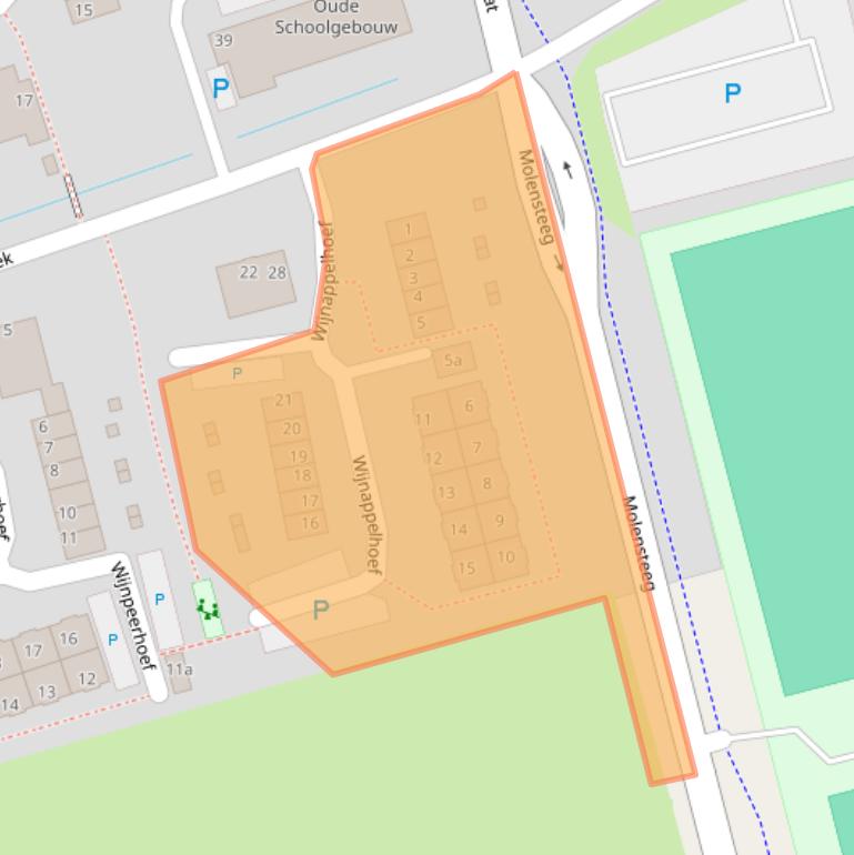 Kaart van postcodegebied 4266NA.