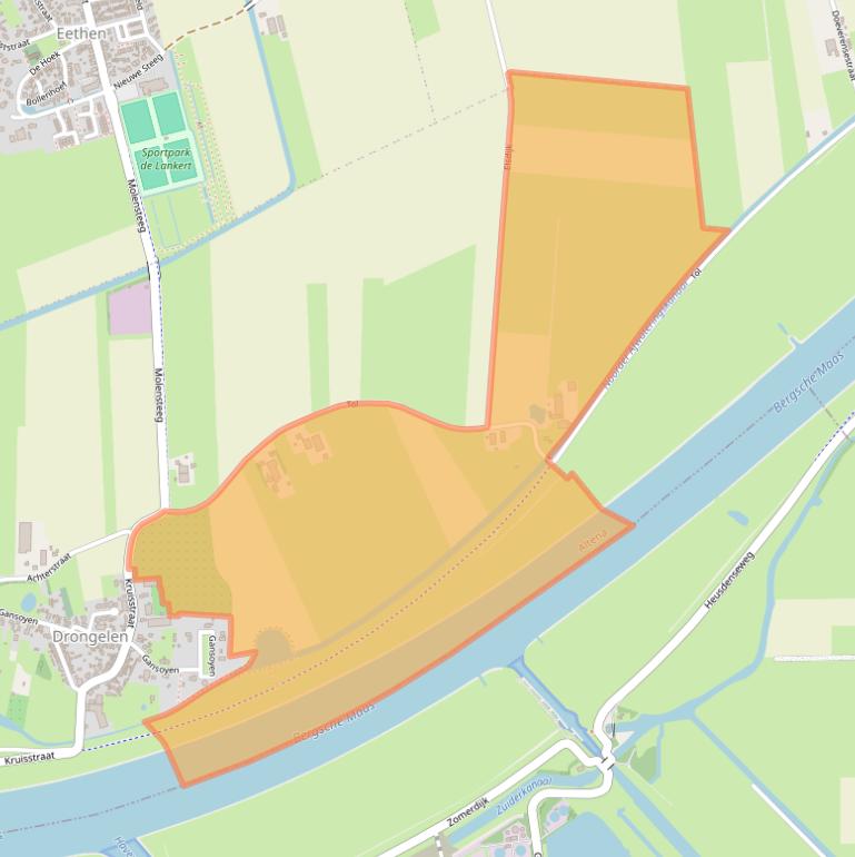 Kaart van postcodegebied 4267ES.