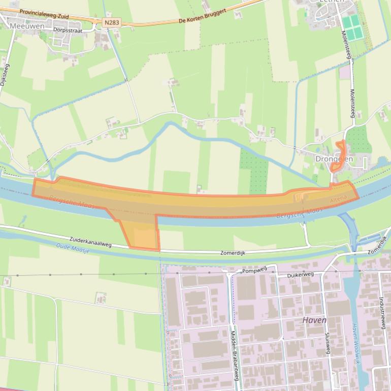 Kaart van postcodegebied 4267ET.