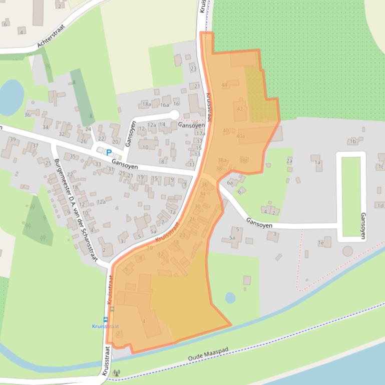 Kaart van postcodegebied 4267EV.