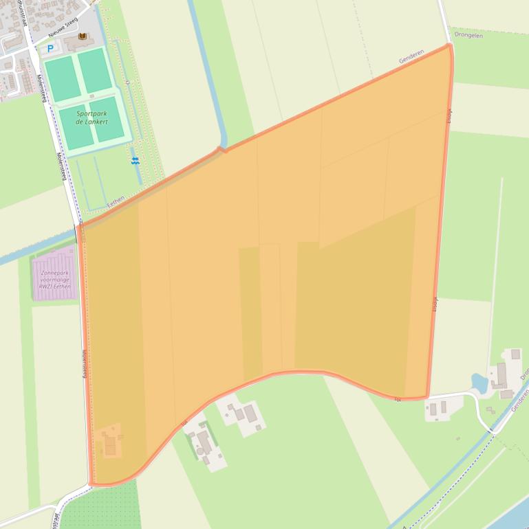 Kaart van postcodegebied 4267EZ.