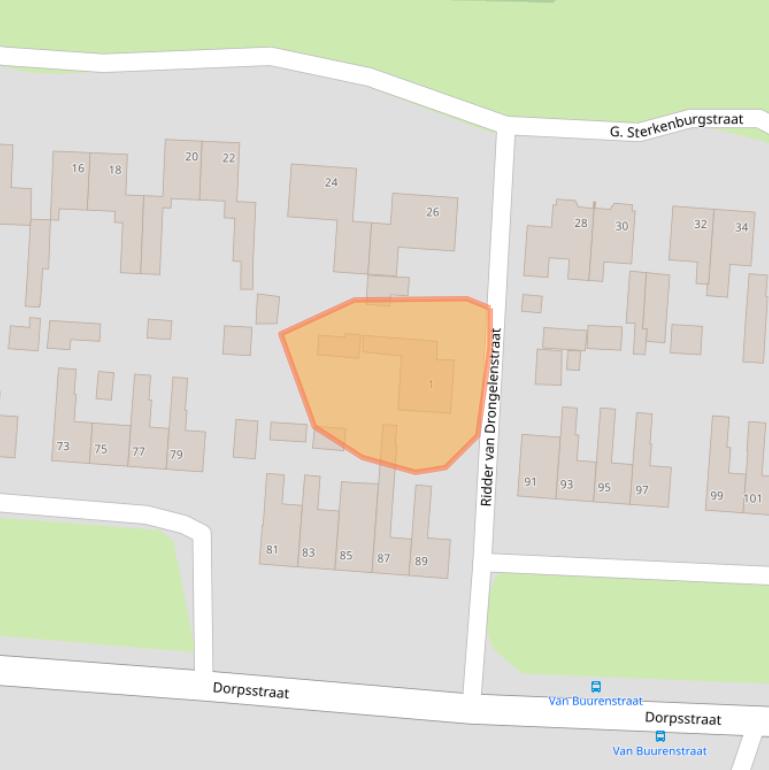 Kaart van postcodegebied 4268GA.