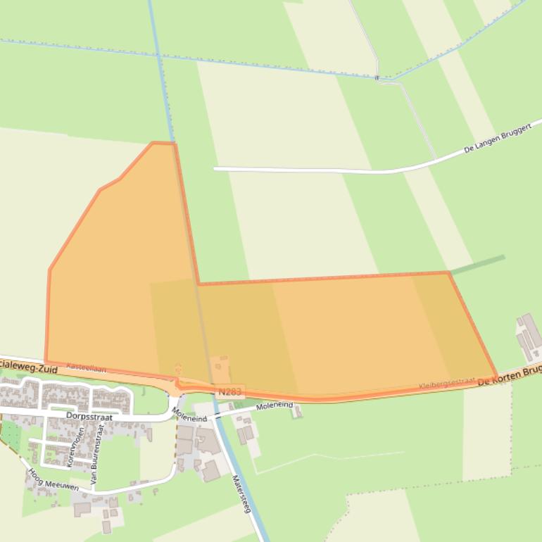 Kaart van postcodegebied 4268GC.