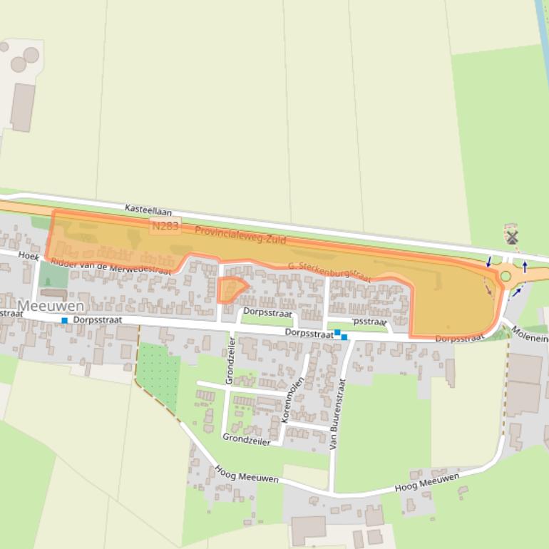 Kaart van postcodegebied 4268GP.