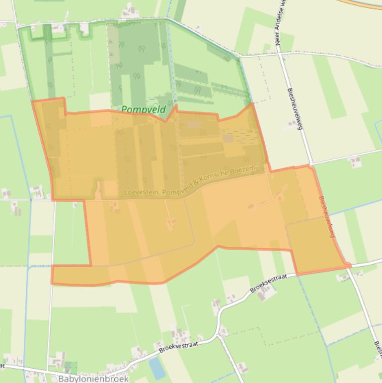 Kaart van postcodegebied 4269TL.