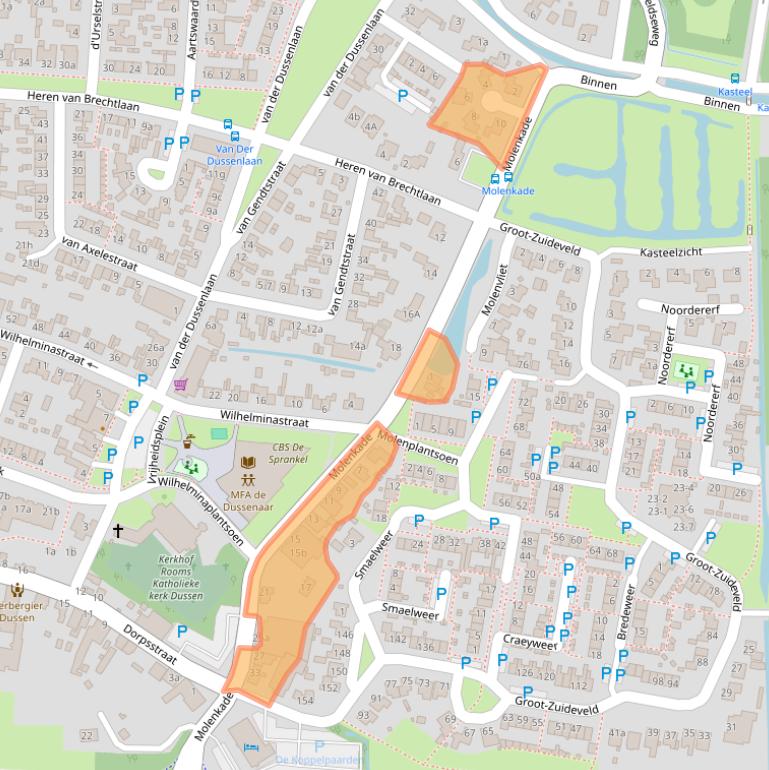 Kaart van postcodegebied 4271AE.